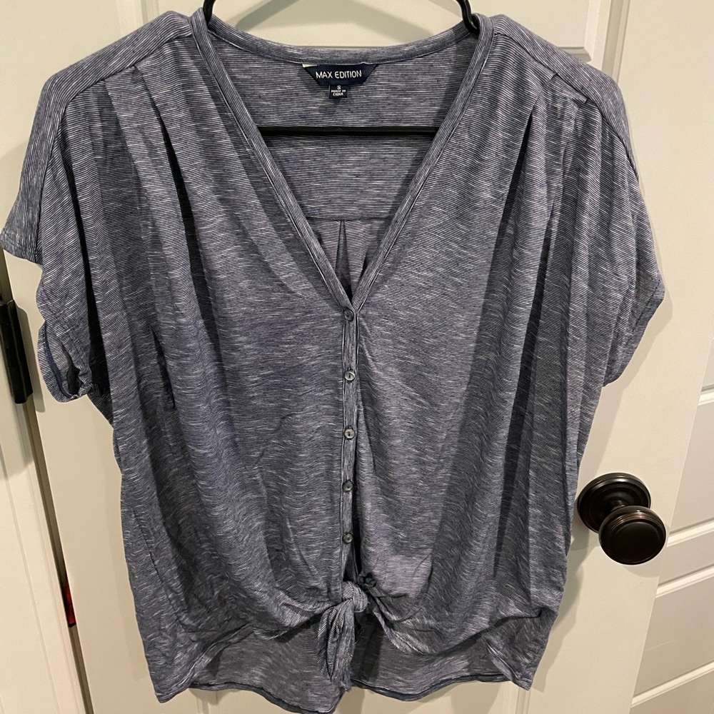 Navy blouse